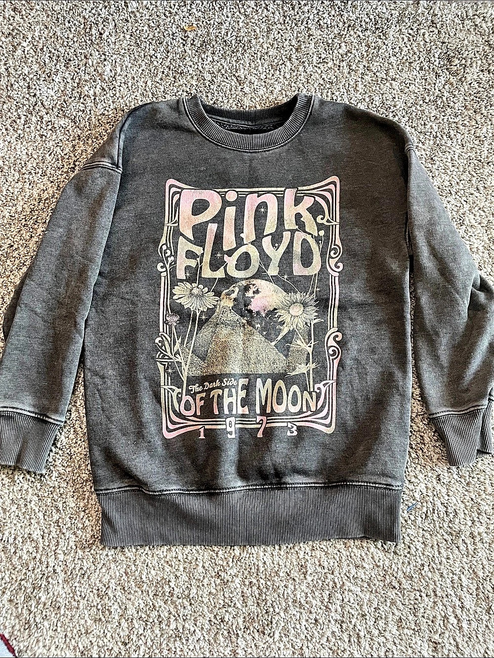 Pink Floyd The Dark Side of the Moon 1973 Floral Crewneck Sweatshirt The 1973